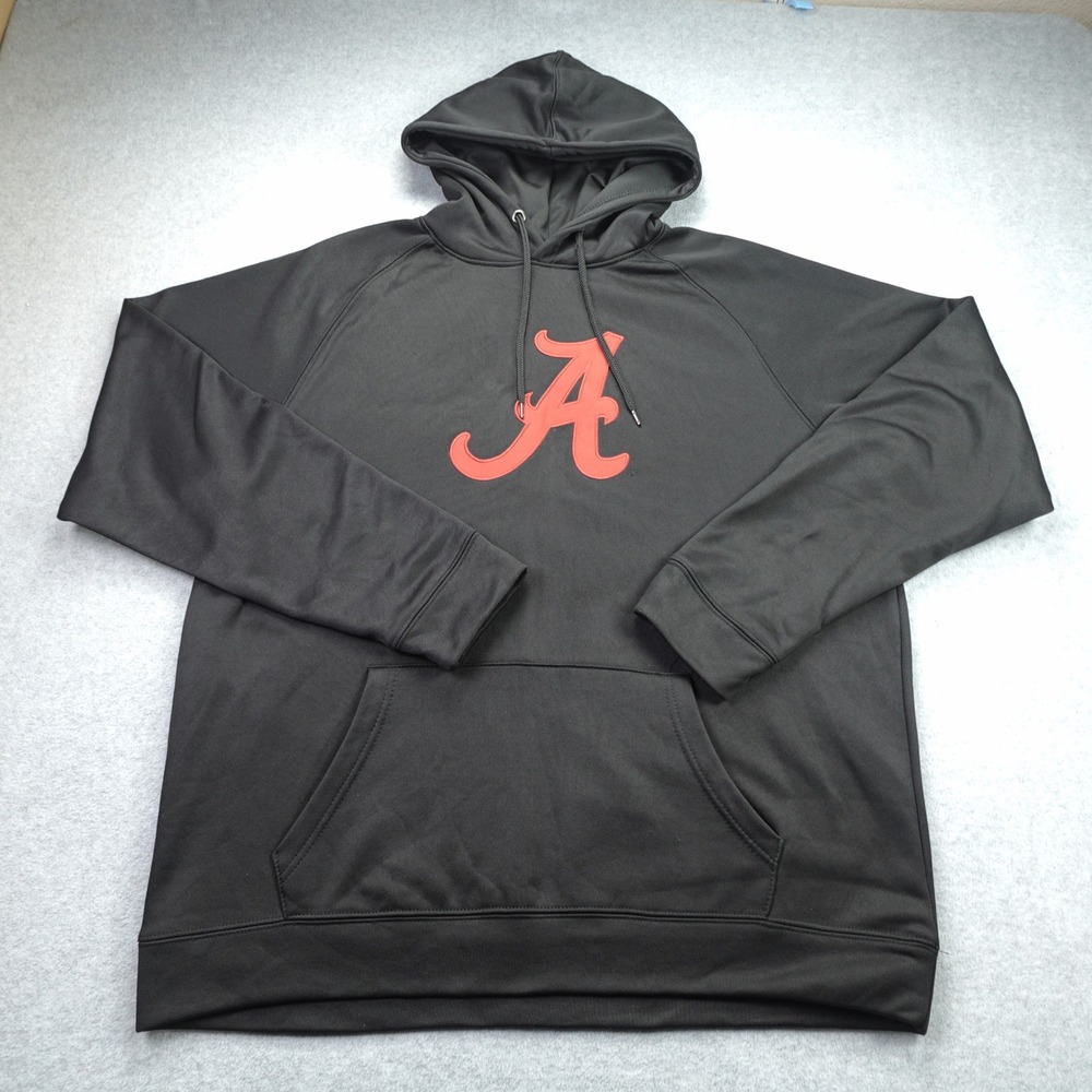 Alabama Crimson Tide Hoodie Mens XL Black NCAA Collegiate Pullover Colosseum